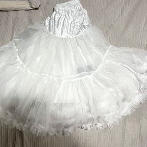 White crinoline underskirt